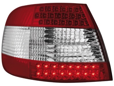 Feux arriere Audi A4 Limousine 95-01 LED rouges/blanc