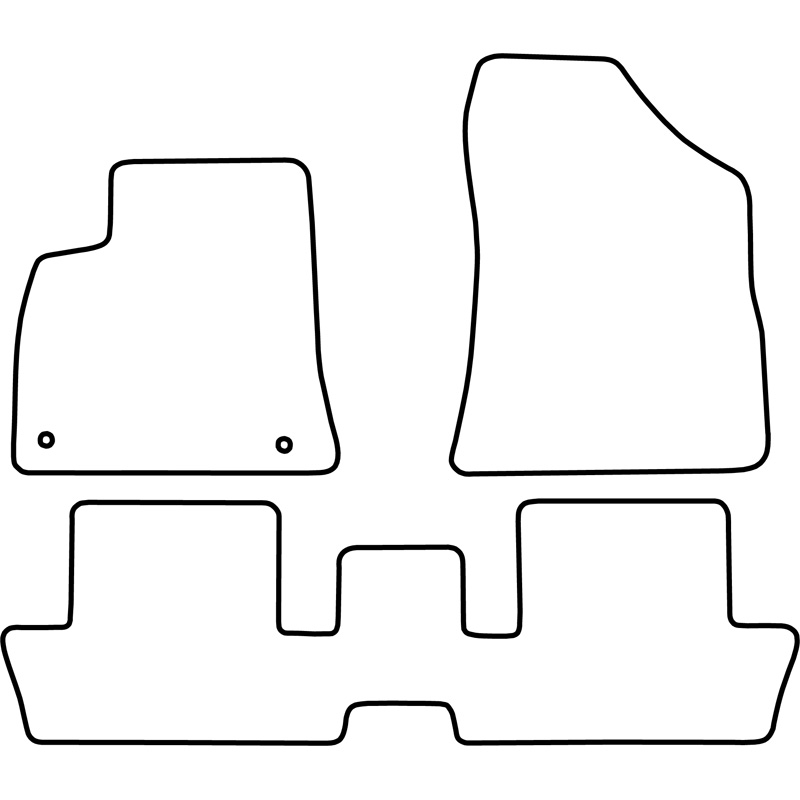 Set de tapis de sol sur mesure pour Peugeot 3008 2009-2016