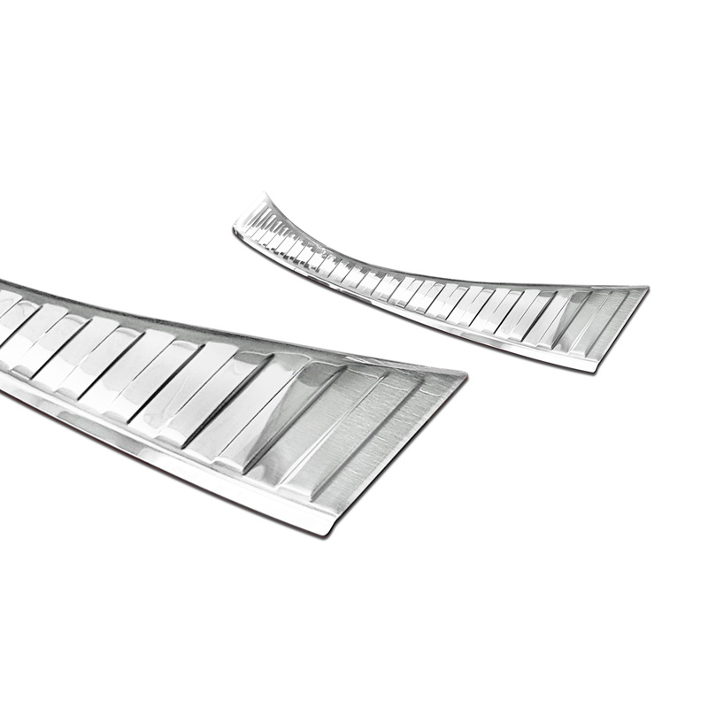 Protection de seuil arrière inox sur mesure pour Mitsubishi ASX Facelift 2019- 'Ribs'