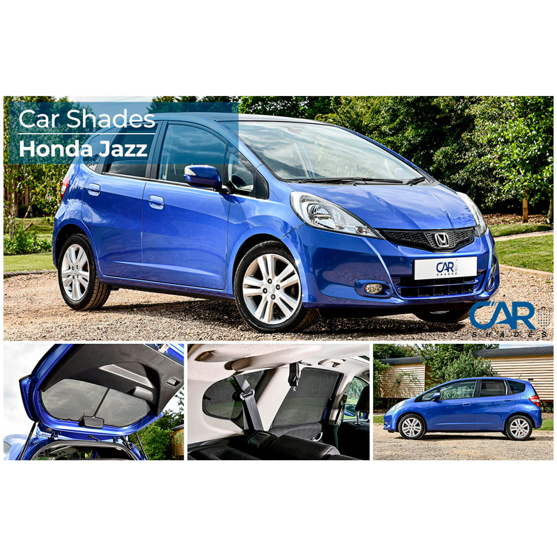 Set de Car Shades sur mesure pour Honda Jazz III 2008-2015 (6-pièces)