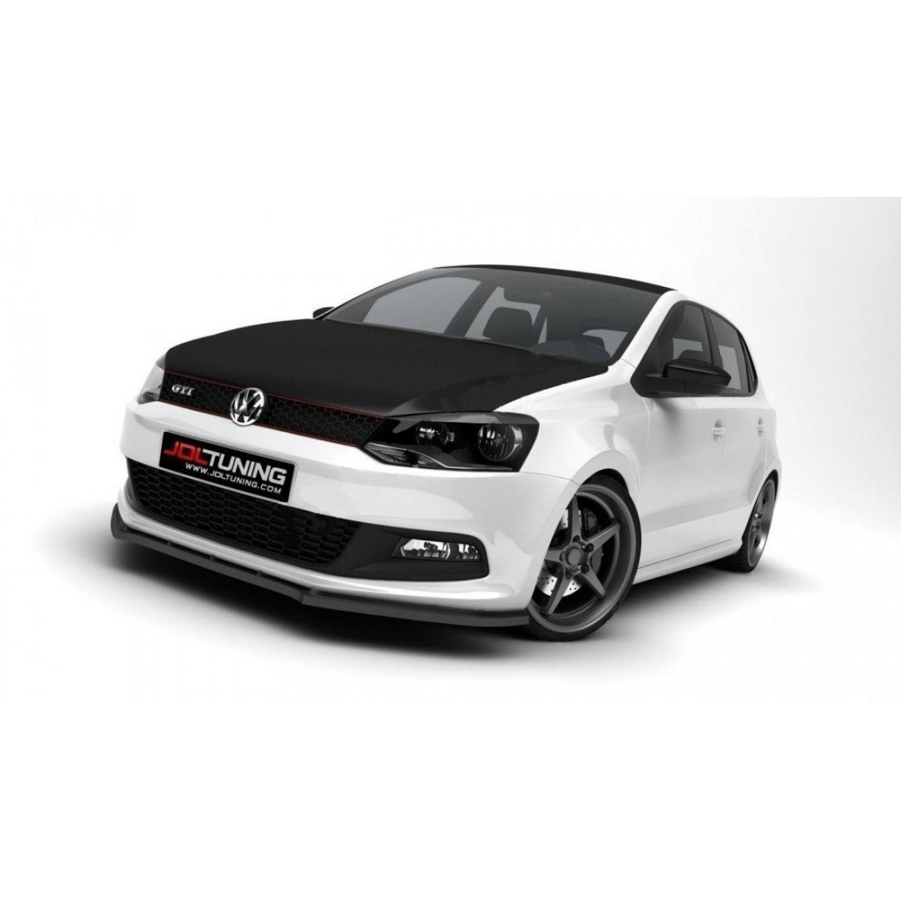 Voorspoiler Volkswagen Polo 6R GTI carbon look