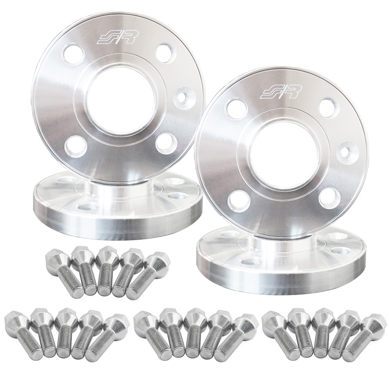 Simoni Racing Kit d'Élargisseurs de Roue en aluminium - 2x16,5mm(AV) - 2x19mm(AR) (Moyeu 60,1mm) avec boulons de roue - sur mesure pour Renault divers