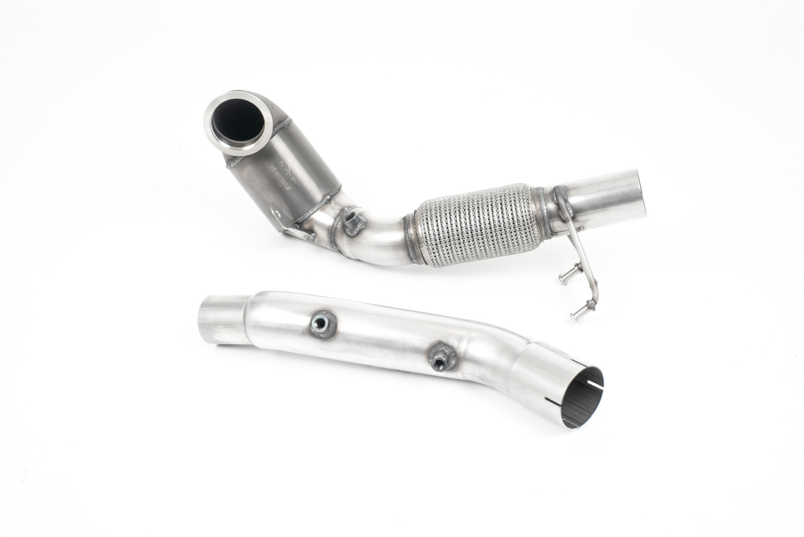 Milltek GPF/OPF Bypass Cast Downpipe with 200 Cell Race Cat with GPF/OPF Bypass - Fits to OE Cat Bac