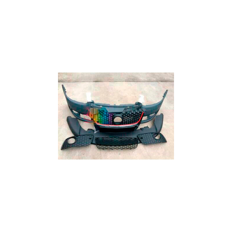 Pare-chocs avant sur mesure pour Volkswagen Golf V 2003-2008 & Jetta 2005-2010 'GTi-Look' incl. Grilles & Feux anti-brouillard (PP)