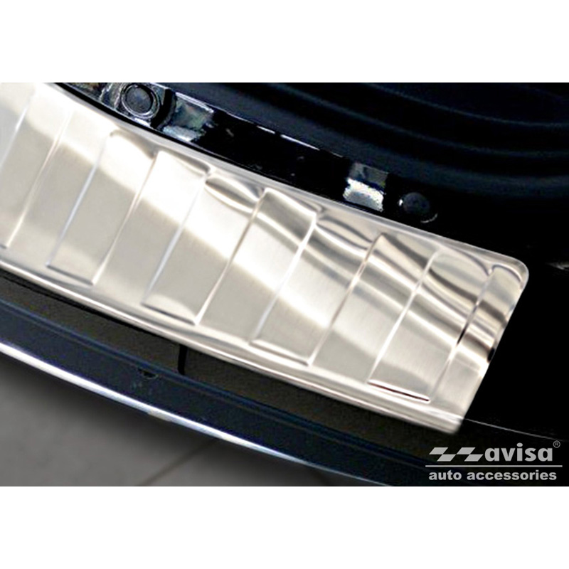 Protection de seuil arrière inox sur mesure pour Mitsubishi ASX 2010-2017 'Ribs'