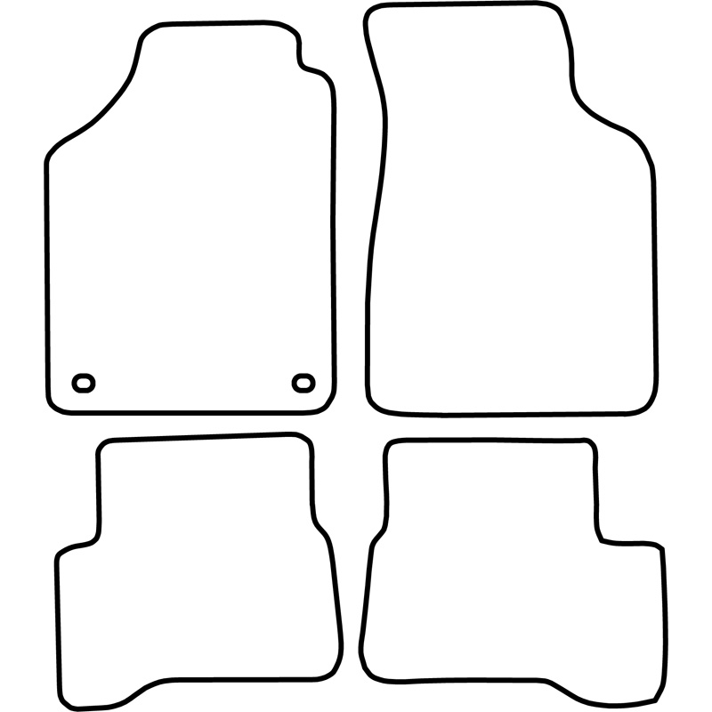 Set de tapis de sol sur mesure pour Mazda 323 1989-1994