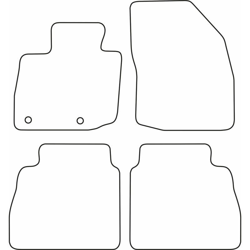 Set de tapis de sol sur mesure pour Honda Civic 3/5 portes 2005-2012