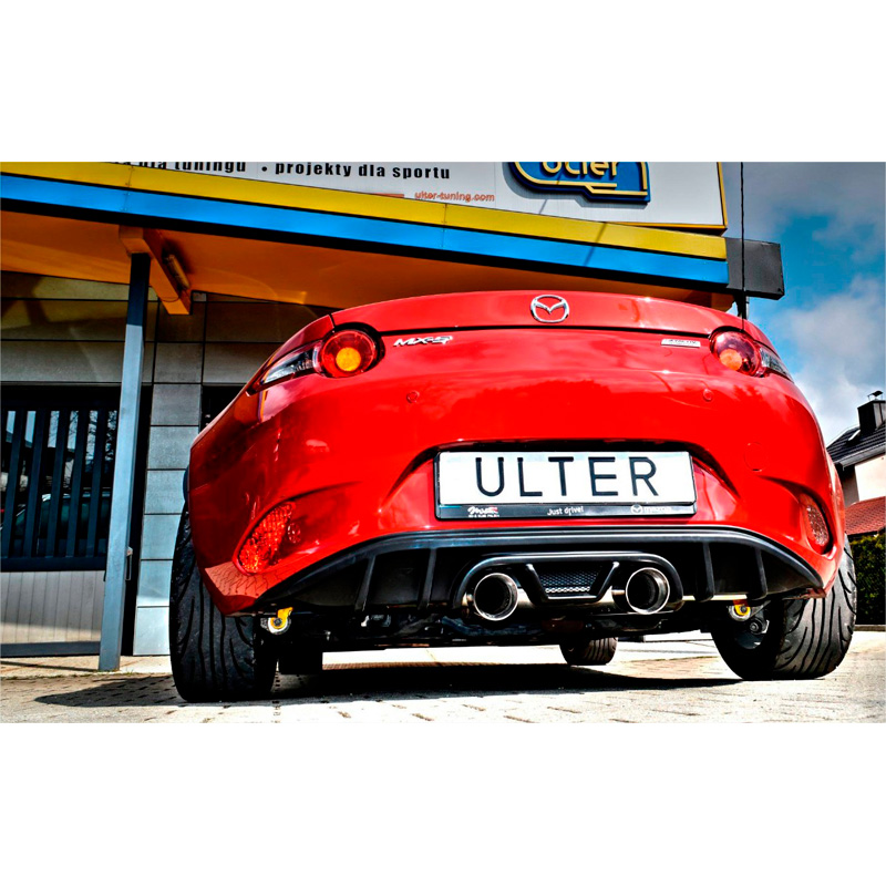 Échappement double sur mesure pour Mazda MX-5 (ND) 1.5 96kW & 2.0 118/135kW 2015- 2x 91mm