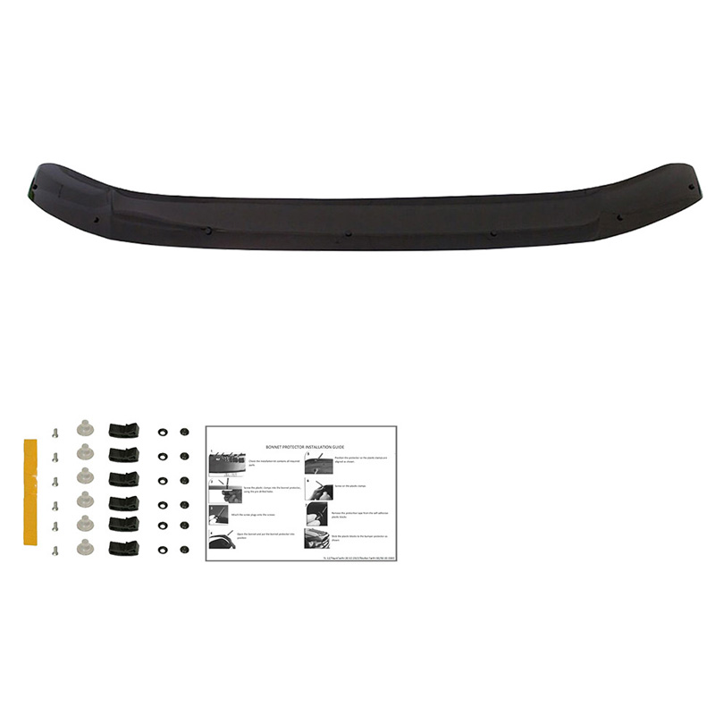 Protection du capot sur mesure pour Volkswagen Transporter T6/T6.1 2015-2022 - Noir brillant