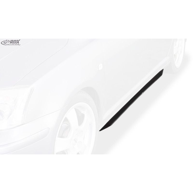 Jupes latérales 'Slim' sur mesure pour Toyota Avensis T25 2003-2009 (ABS noir luisant)