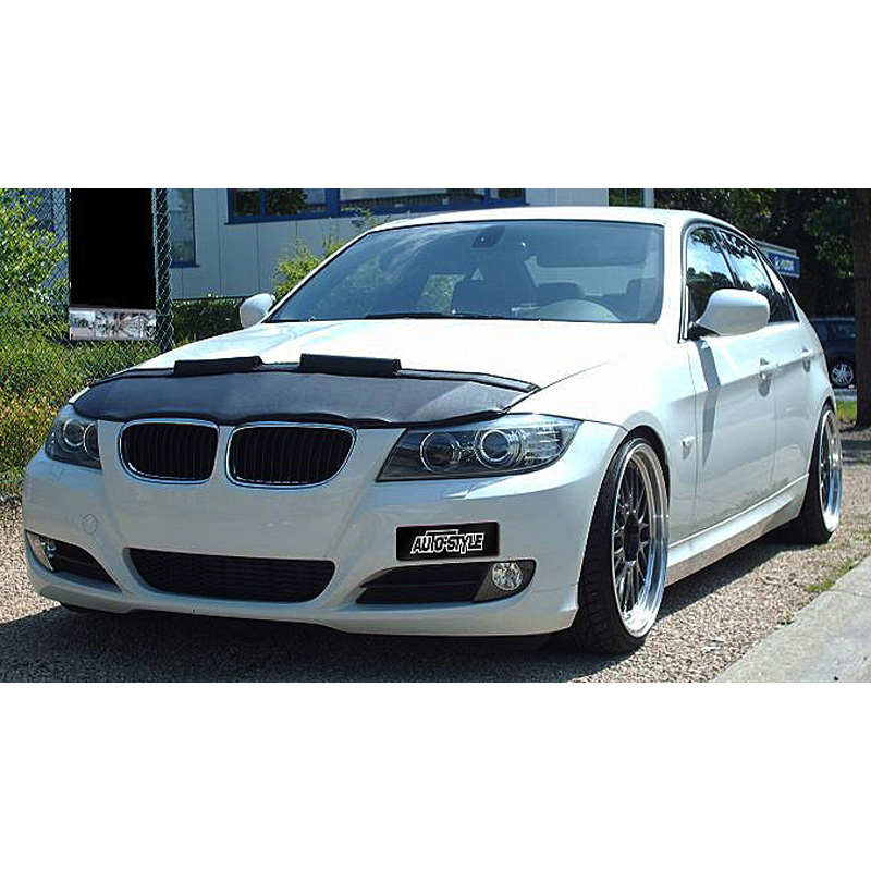 Protège-capot sur mesure pour BMW Série 3 E90/E91 sedan/touring 2008- - Noir (facelift)