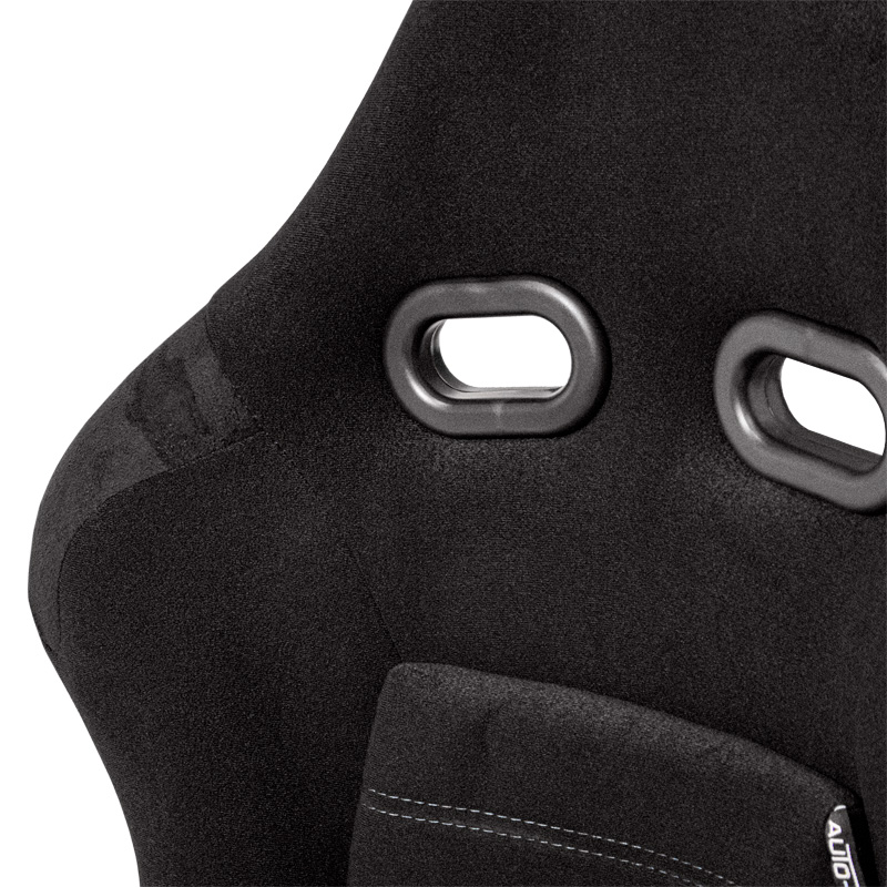 Siège baquet 'BS5' - Noir/Gris - Dossier réglable en polyester - incl. glissières