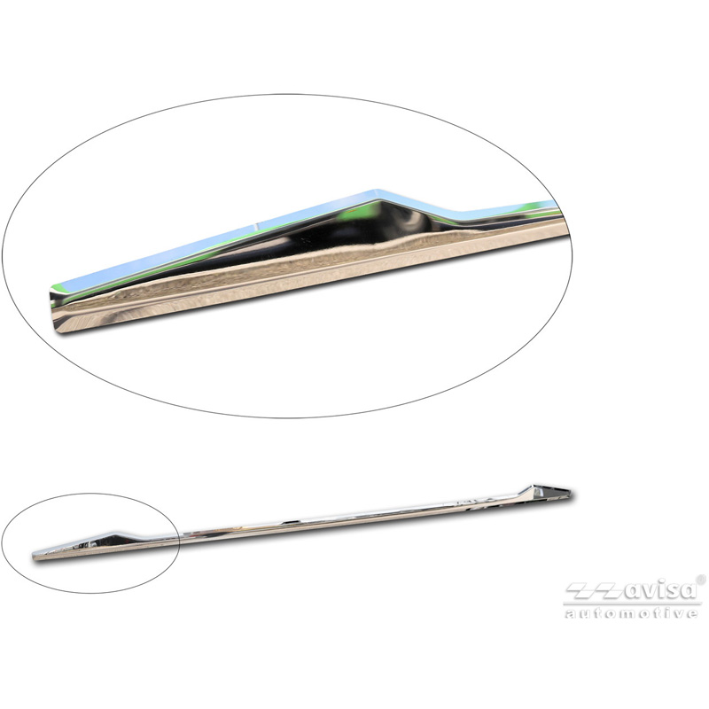 Avisa Revêtement d'habillage du hayon du coffre inox Chrome sur mesure pour Volkswagen Touran (5T1) R-Line 2015-
