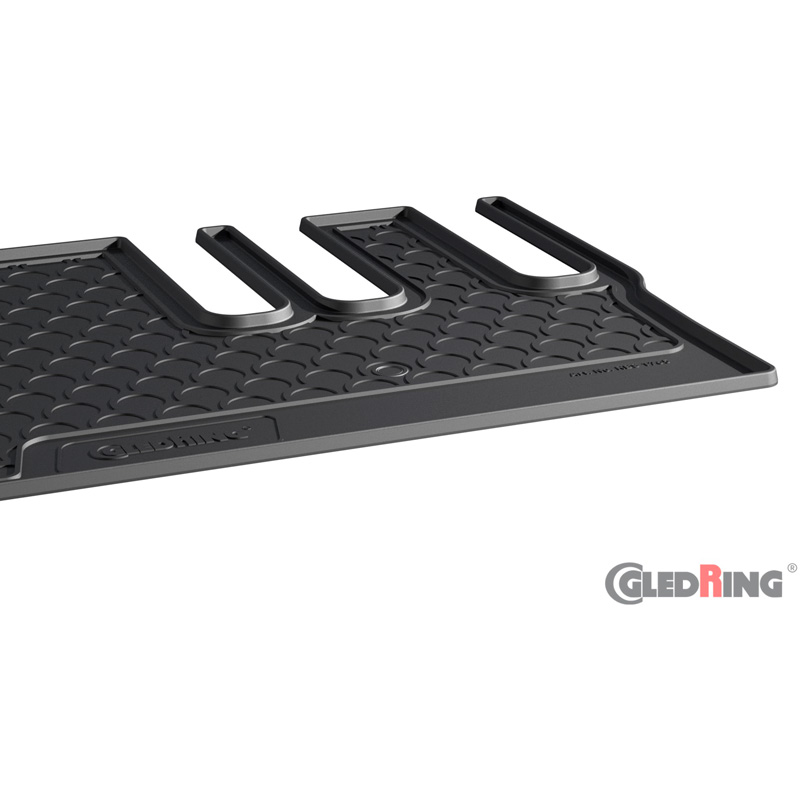 Gledring Tapis de Coffre Rubbasol (caoutchouc) sur mesure pour Citroën Spacetourer 2016- / Fiat Scudo 2022- / Opel Zafira Life 2019- / Peugeot Traveller 2016- / Toyota Proace Verso 2016-