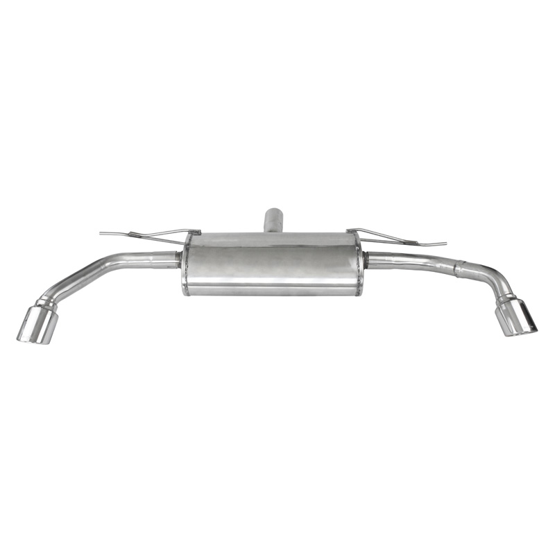 100% Inox Échappement Double sur mesure pour BMW X5 (E70) 3.0D 235cv 2007- 1x90mm X-Race
