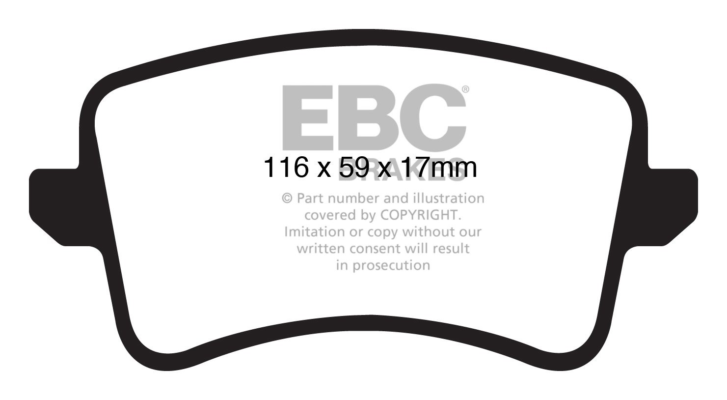 EBC Brakes AUDI S5  3.0 Supercharged 2009-.. Remblokken achterzi