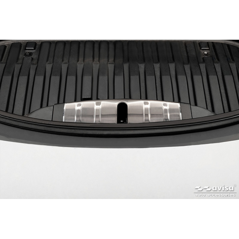 Plaques de protection avant du coffre en acier sur mesure pour Tesla Model 3 2019-2023 - Argent