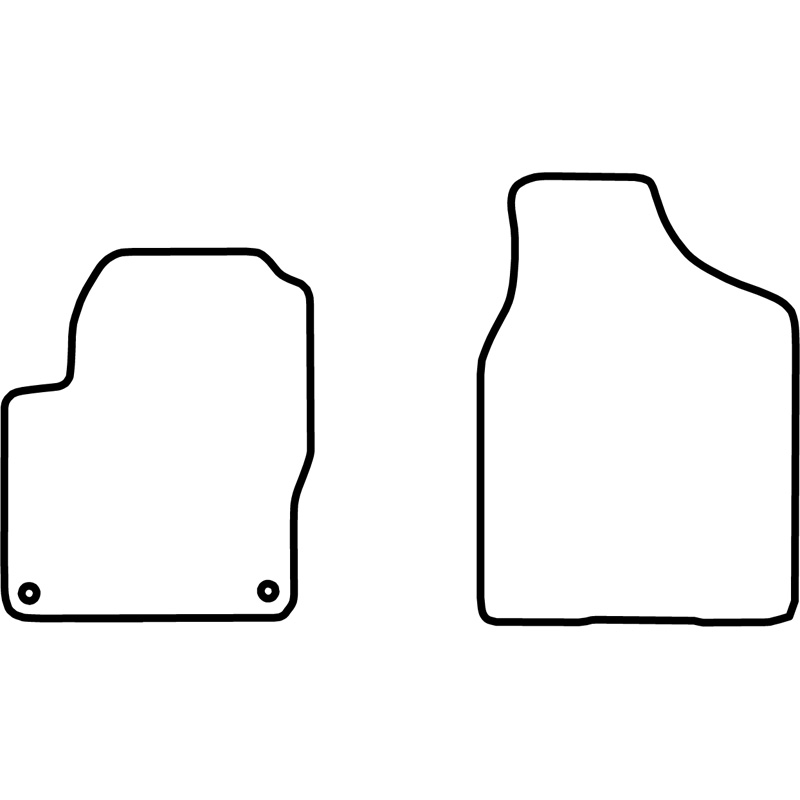 Set de tapis de sol sur mesure pour Volkswagen Sharan 1995-2006 (seulement avant)