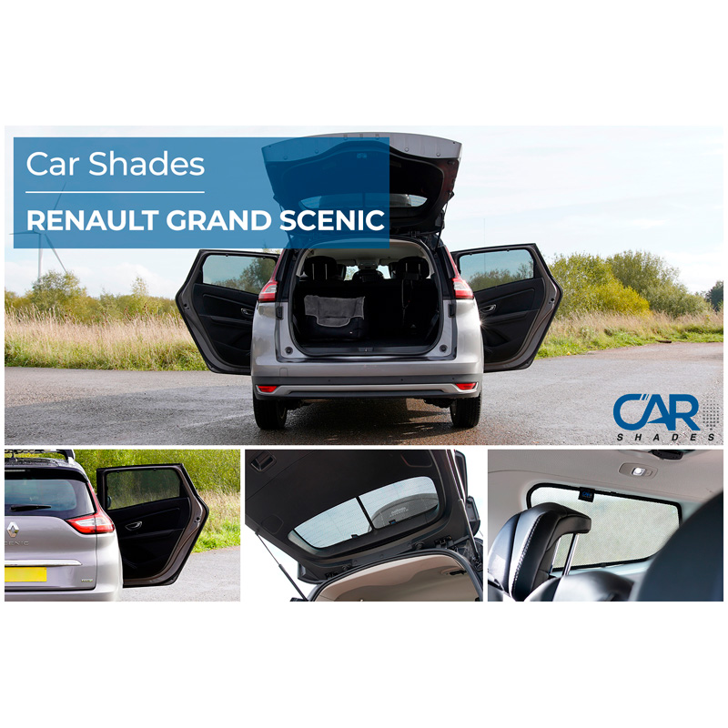Set de Car Shades sur mesure pour Renault Grand Scenic 2016-2023 (6-pièces)