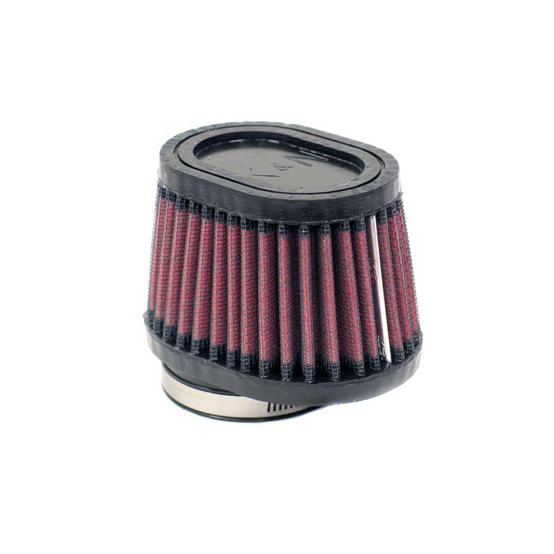K&N Filtre à Air Universel Ovale/Conique 54mm right raccordement décentrée, 102mm x 76mm de base, 70mm hauteur (RU-3000)
