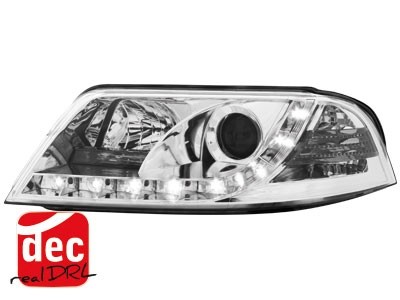 Headlights VW Passat 3BG 00-04 Devil Eyes Dlite LED Chrome