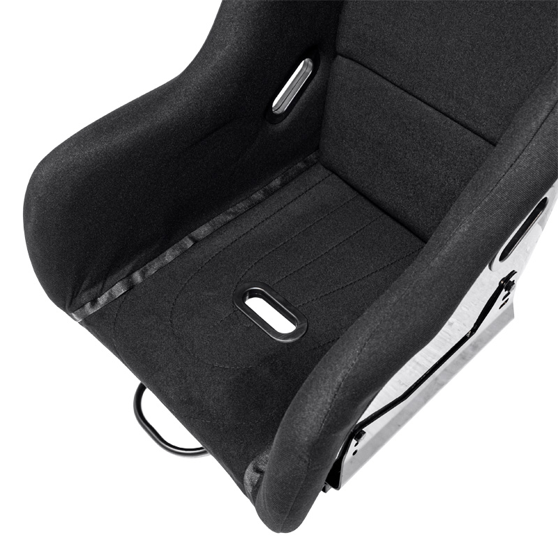 Siège baquet 'JJ' - Noir - Dossier fixe en polyester - incl. glissières