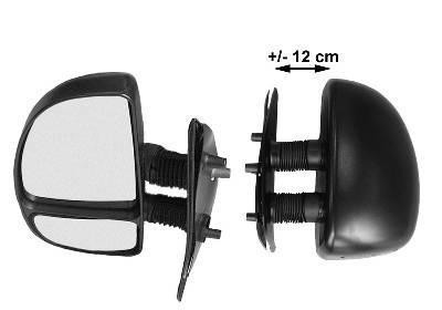spiegel, dubbel, lange arm (12 cm), rechts Citroen Jumper, 2002-