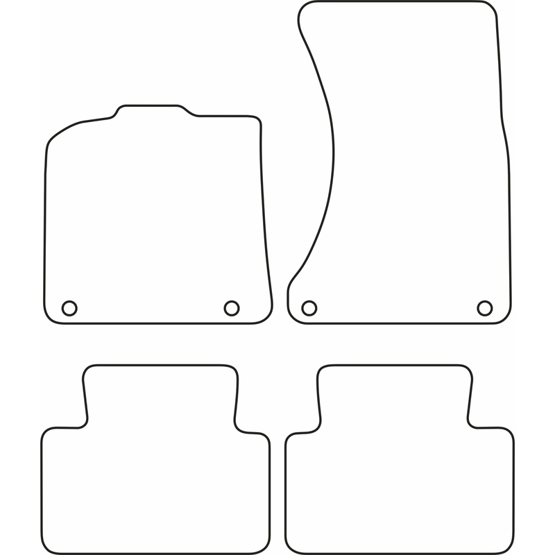 Set de tapis de sol sur mesure pour Porsche Macan (95B) 2014-