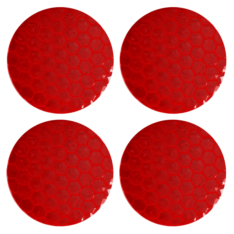 Simoni Racing Set des Auto-Collants 'Reflective' - Rouge - Set de 4 pièces