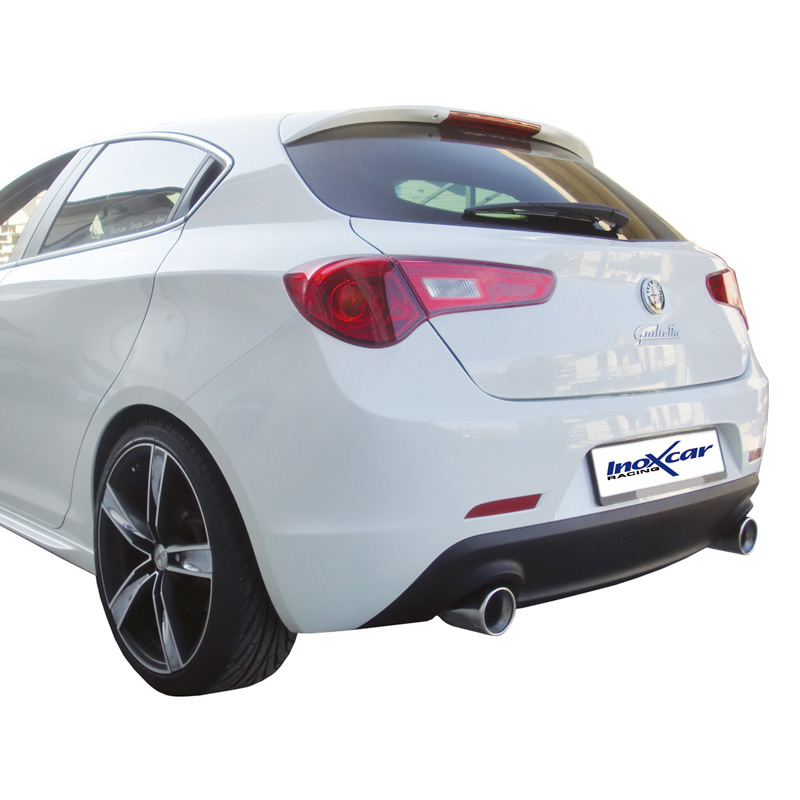 100% Inox Échappement Double sur mesure pour Alfa Romeo Giulietta 1750TBi Veloce (240cv) 2010- Droite/Gauche 100mm