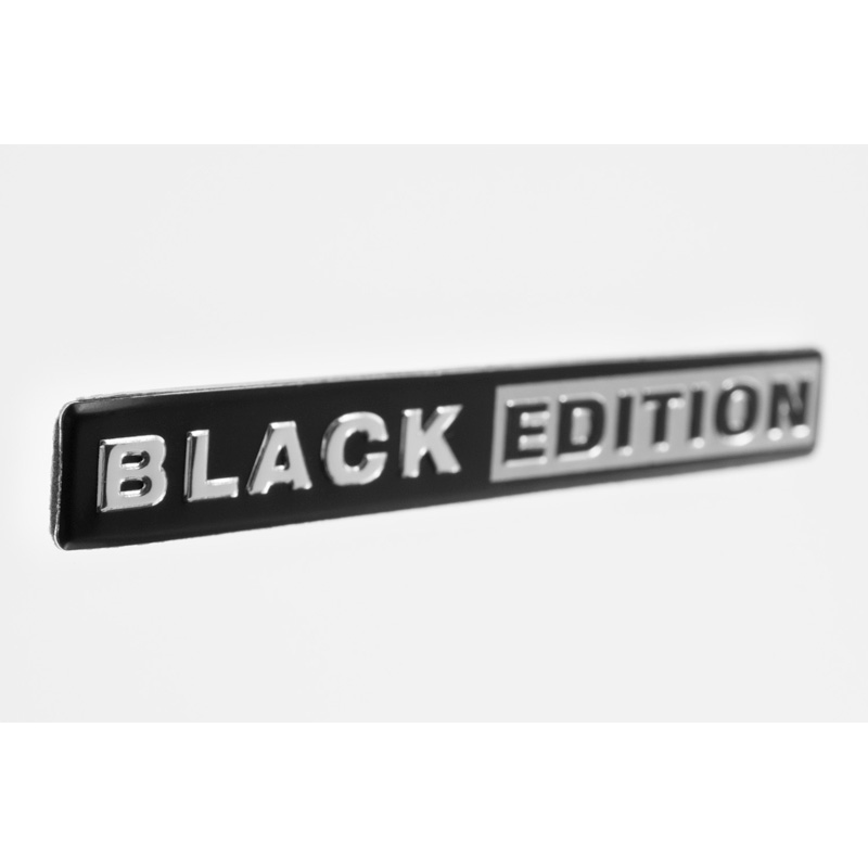 Emblème/Logo d'aluminium - BLACK EDITION - 11,8x1,4cm