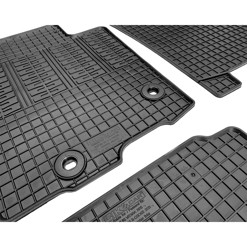 Set tapis de caoutchouc sur mesure pour Suzuki SX-4 S-Cross Hybrid 2020- (4-pièces + points de fixage)