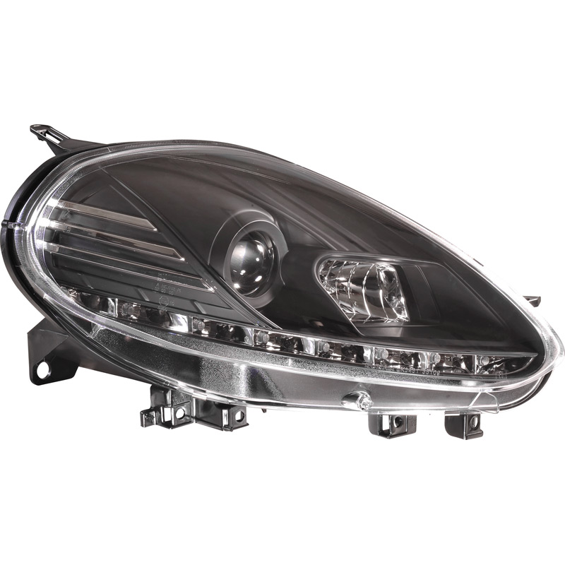 Set de Phares incl. DRL sur mesure pour Fiat Punto Evo 2009-2012 & Punto (199) 2012- - Noir