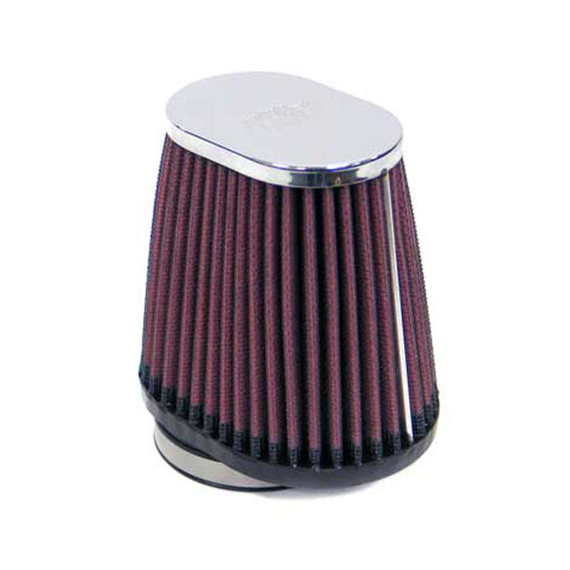 K&N Filtre à Air Universel Ovale/Conique 54mm raccordement décentrée, 102mm x 76mm de base, 76mm x 51mm en haut, 102mm hauteur (RC-2900)