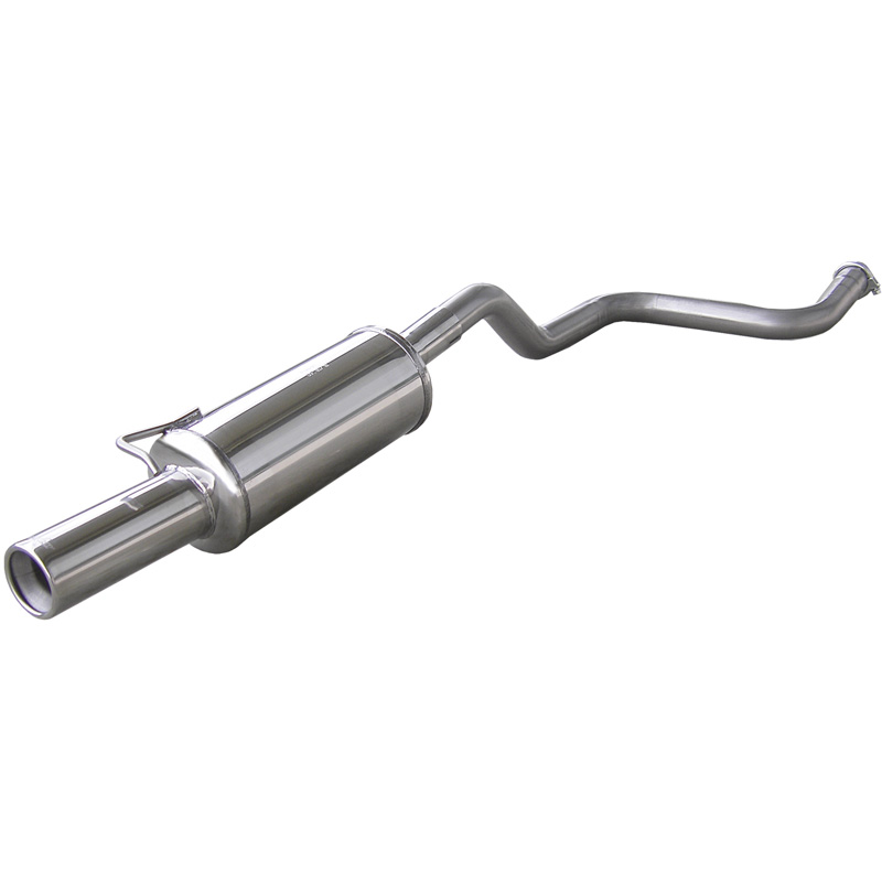 100% Inox Tube centrale + Échappement Sport sur mesure pour Fiat Uno Turbo 80mm