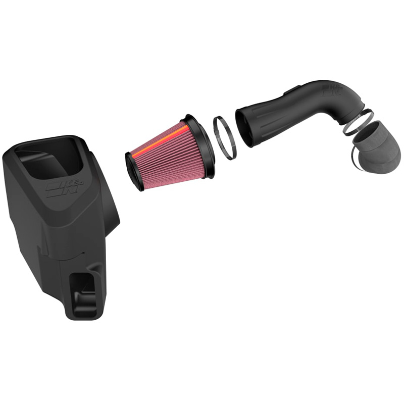 K&N NextGen d'admission d'air froid  sur mesure pour Chevrolet Silverado & GMC Sierra 2500/3500 HD 6.6L V8 2020- (50-3103)