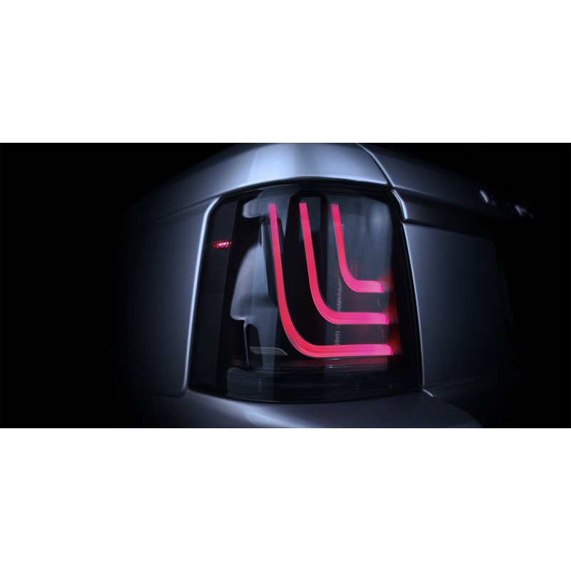 Glohh GL-3 Feux Arrière Dynamiques LED sur mesure pour Range Rover Sport L320 2005-2009 & 2010-2013 - Noir