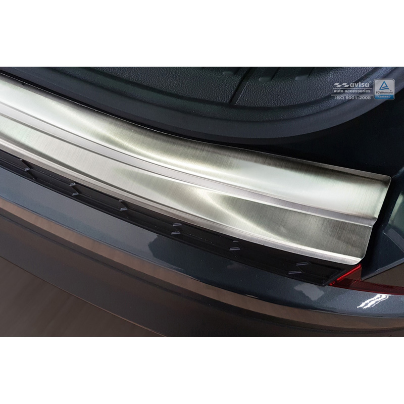 Protection de seuil arrière inox sur mesure pour Skoda Kodiaq 2017-2021 & FL 2021-2024 Incl. RS & Scout