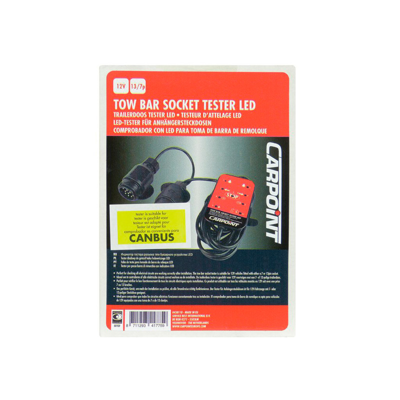 Carpoint Testeur de Prise Attelage LED 12V