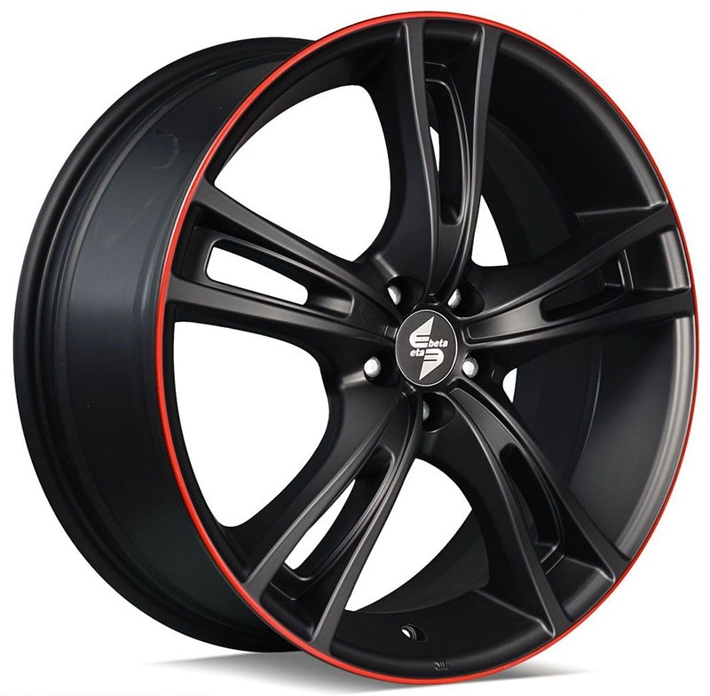 Velgen EtaBeta Rochel zwart red 9x18 5x112 ET20