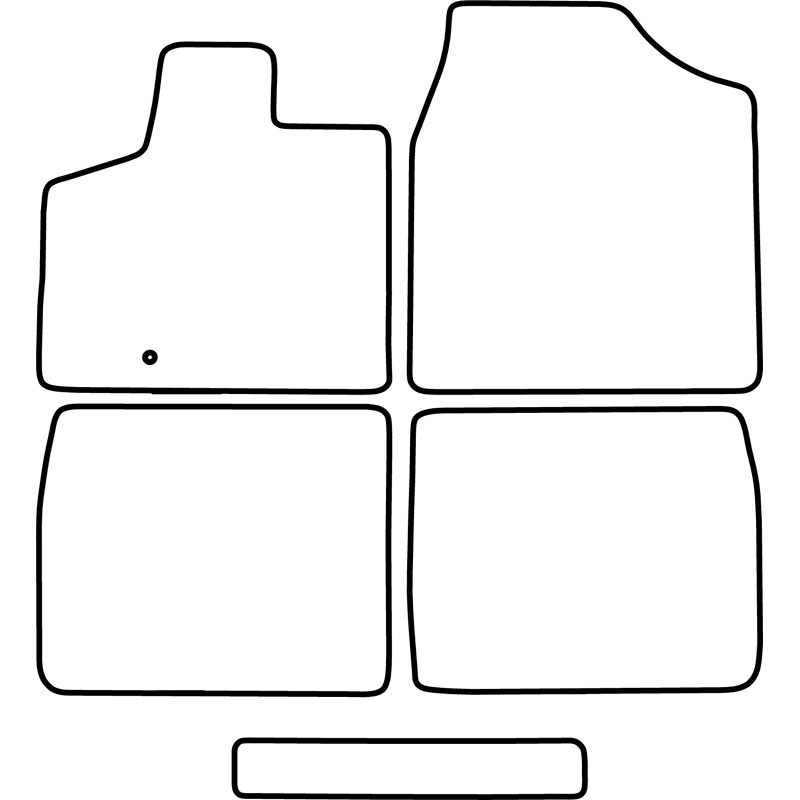 Set de tapis de sol en velours sur mesure pour Chrysler Grand Voyager 2009-