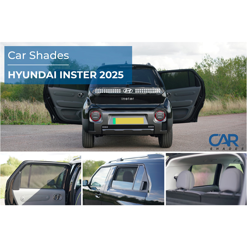 Set de Car Shades (portes arrières) sur mesure pour Hyundai Inster (EV) 2024- (2-pièces)