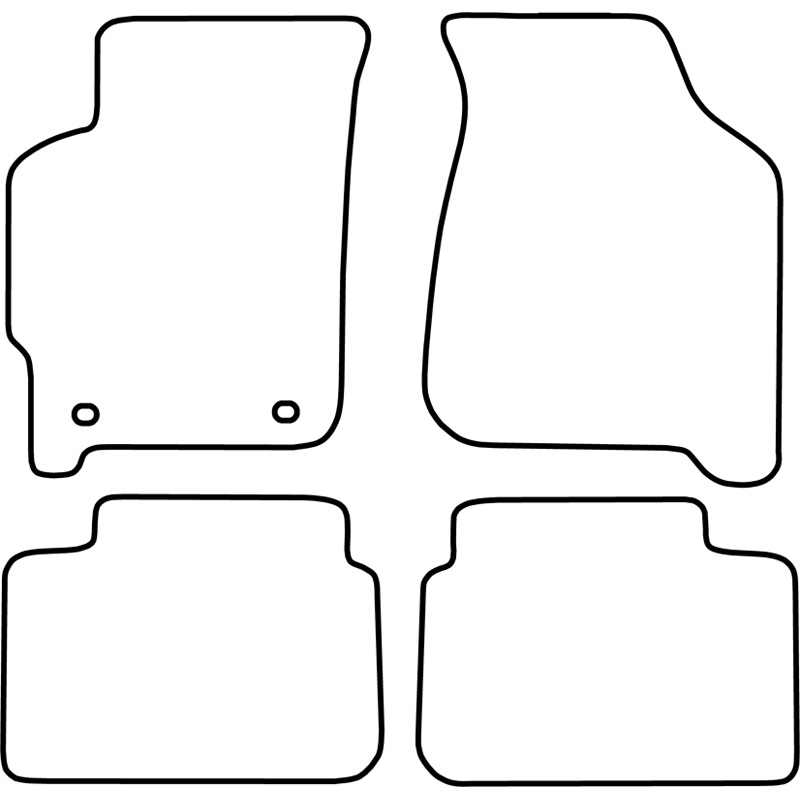Set de tapis de sol sur mesure pour Kia Carens 2000-2002