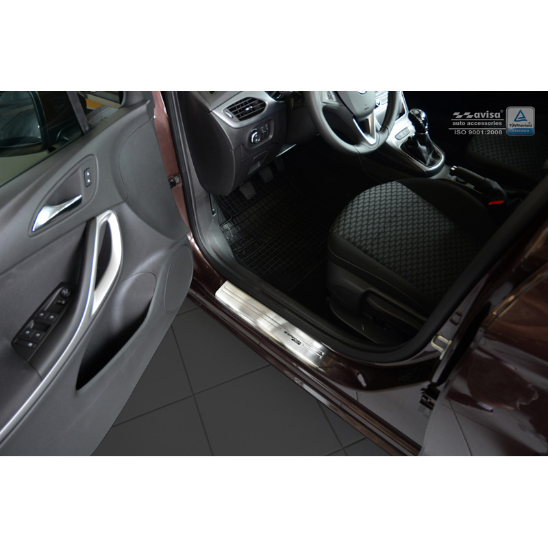 Seuils de portes inoxydable sur mesure pour Opel Astra K Sportstourer 2015-2022 - 'Special Edition' - 4-pièces
