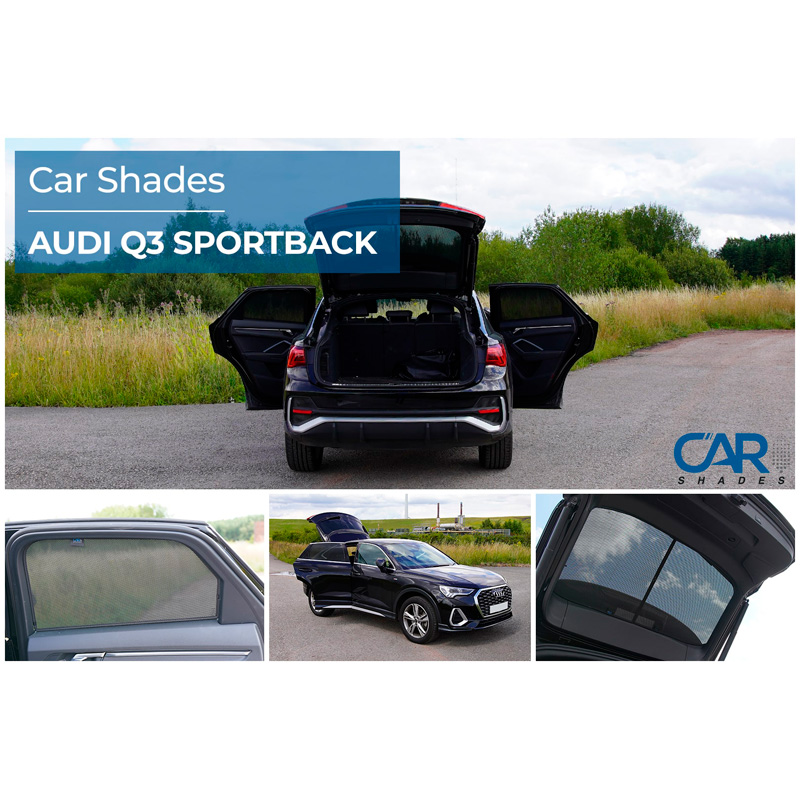 Set de Car Shades sur mesure pour Audi Q3 (F3N) Sportback 2019- (6-pièces)