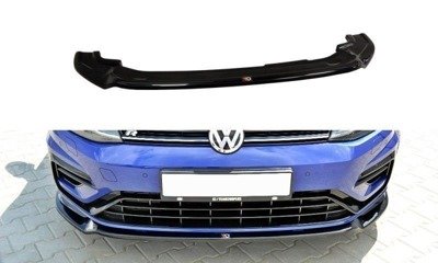 Voorspoiler VW Golf 7.5 R Facelift Glans Zwart