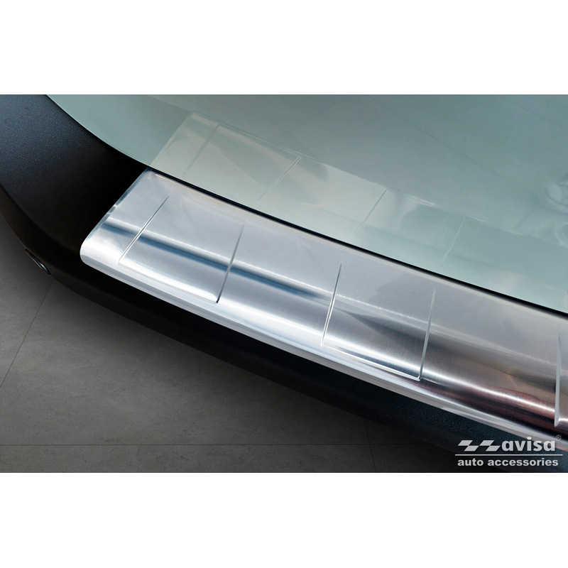 Protection de seuil arrière inox sur mesure pour Ford Tourneo Courier II / Transit Courier II 2023- 'Ribs'