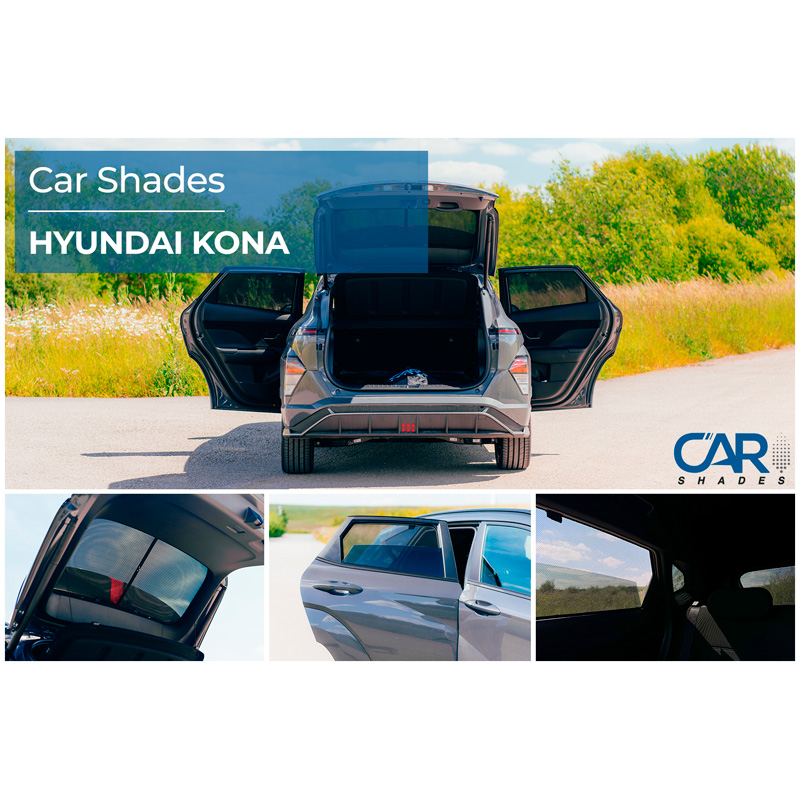 Set de Car Shades sur mesure pour Hyundai Kona II 2024- (6-pièces)