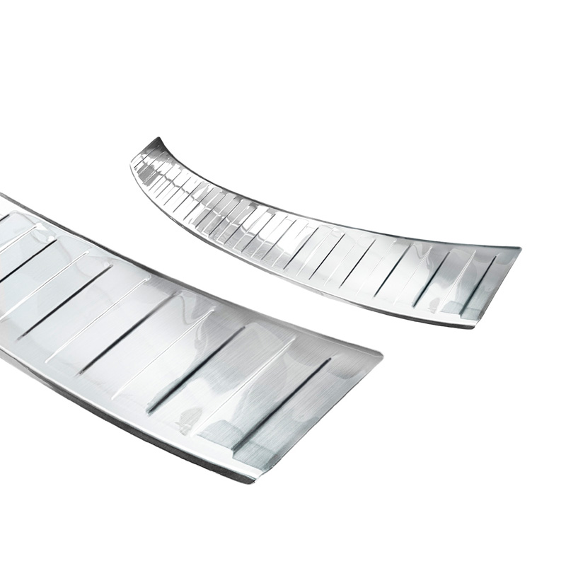 Protection de seuil arrière inox sur mesure pour Volkswagen Caddy 2004-2015 & 2015-2020 'Ribs'