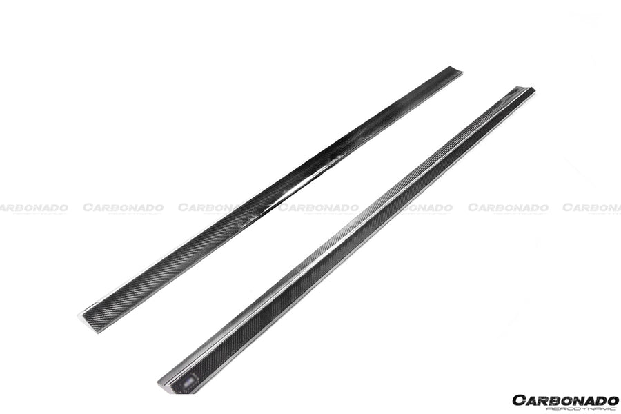 Mercedes Benz W204 C63 AMG Sedan RZ Style Carbon Fiber Zijskirts 2008-2014